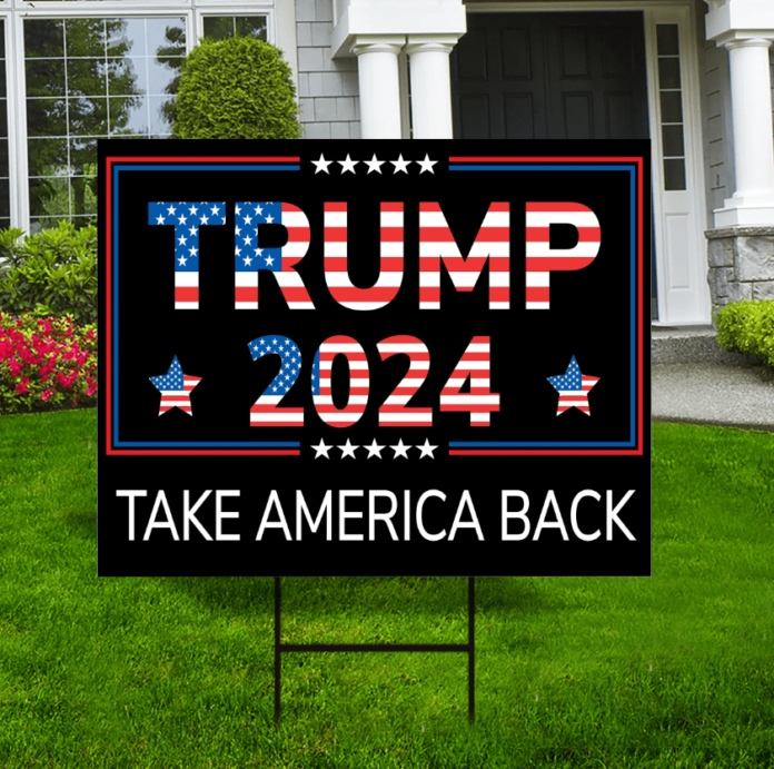 trump yard sign